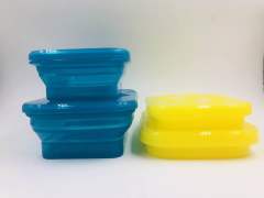 Silicone utensil set | SV017, SV018, SV019 Foldable Lunch Box Set