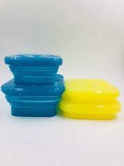 Silicone utensil set | SV017, SV018, SV019 Foldable Lunch Box Set