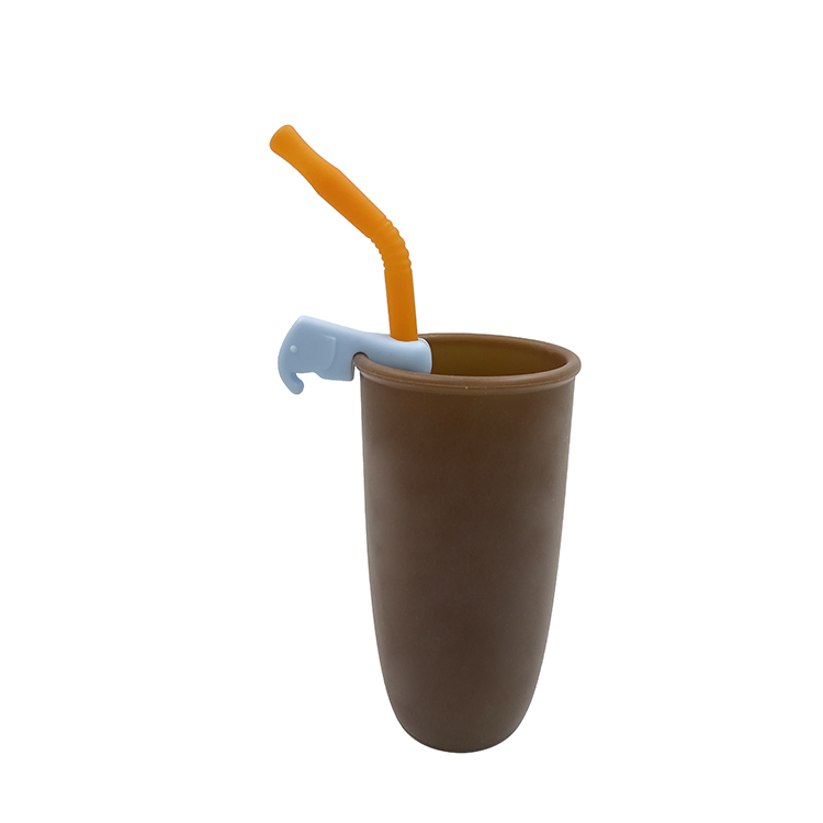 TT069 Straw Holder in Elephant Shape  | Silicone straw holder