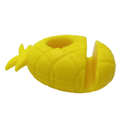 TT059 Straw Holder in Pieapple Shape | Silicone straw holder