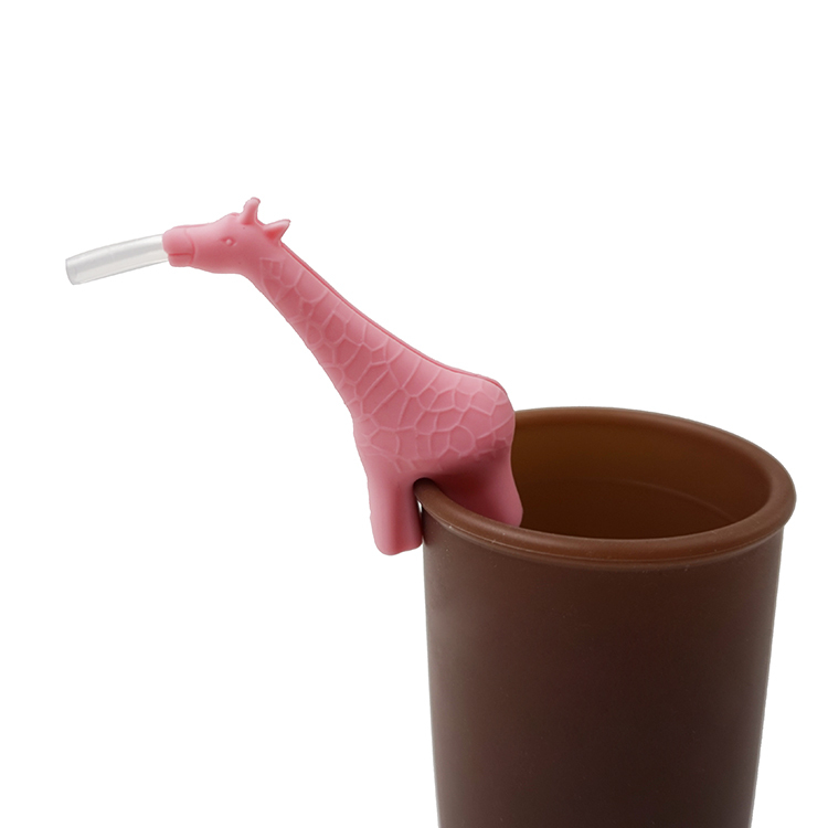 TT029 Giraffee Shape Straw Holder  | Silicone straw holder