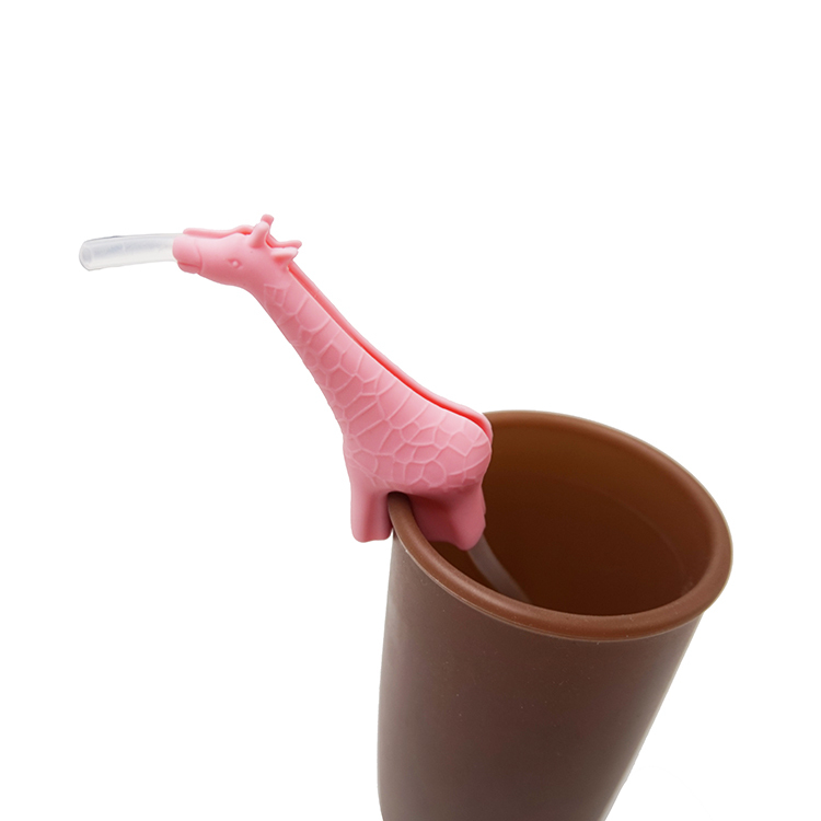 TT029 Giraffee Shape Straw Holder  | Silicone straw holder