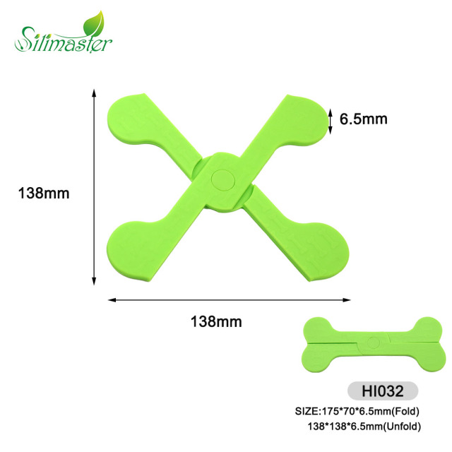 HI032 حامل ثلاثي على شكل عظمة | أشكال قوالب الثلج المصنوعة من السيليكون