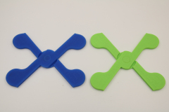 HI032 حامل ثلاثي على شكل عظمة | أشكال قوالب الثلج المصنوعة من السيليكون