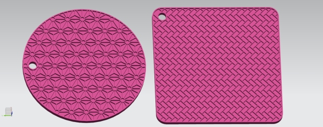 HI040 Round Mat/Oven Mitt | silicone baking mat