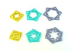 HI051 Revolving Coasters& Trivet(6 Form) | silicone baking mat