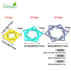 HI051 Revolving Coasters& Trivet(6 Form) | silicone baking mat