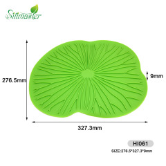 HI061 حصيرة الخبز المصنوعة من السيليكون على شكل أوراق اللوتس