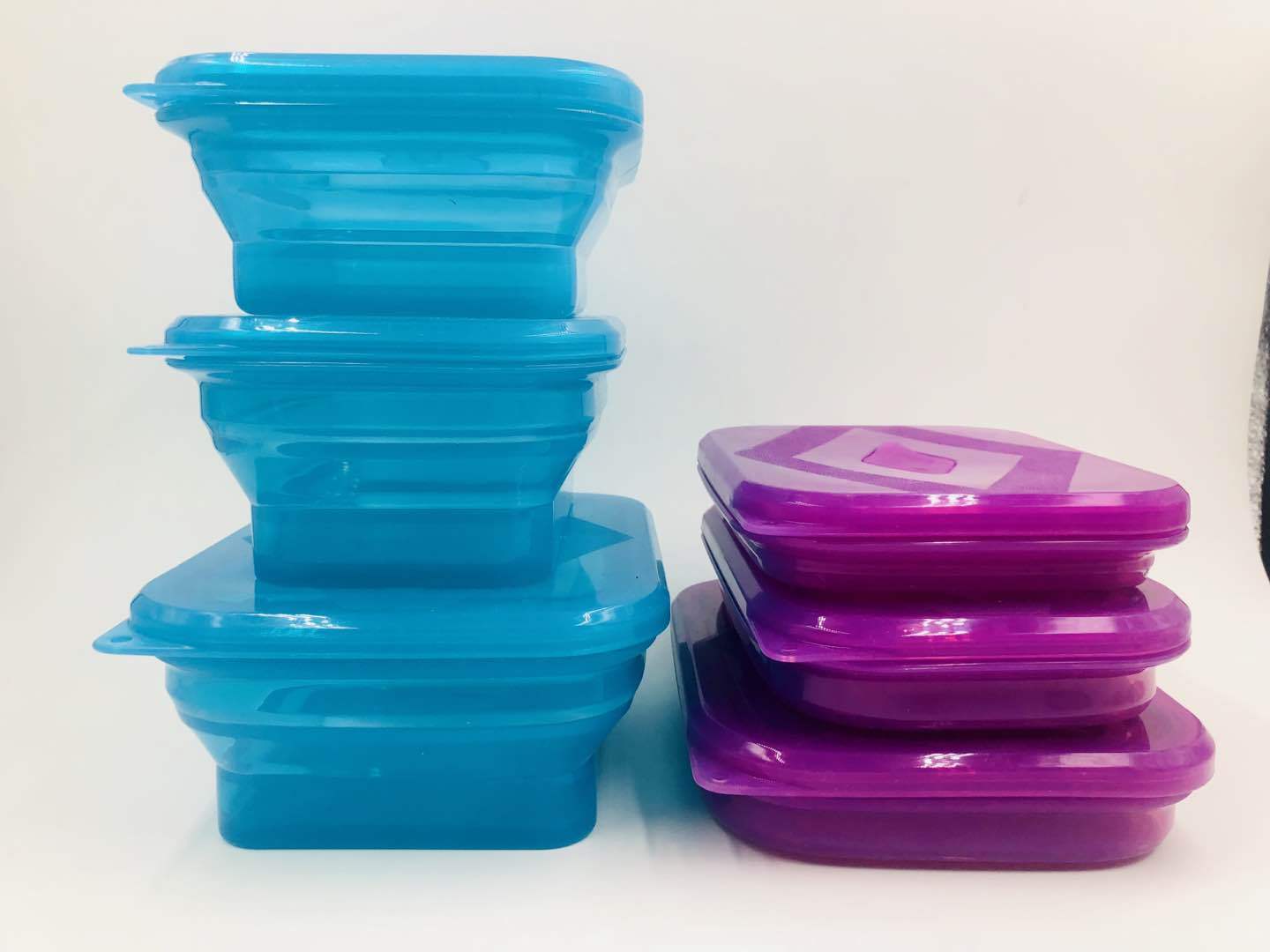 Silicone utensil set | SV017, SV018, SV019 Foldable Lunch Box Set