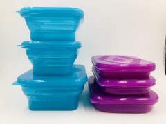 Silicone utensil set | SV017, SV018, SV019 Foldable Lunch Box Set