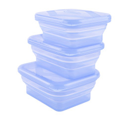 Silicone utensil set | SV017, SV018, SV019 Foldable Lunch Box Set