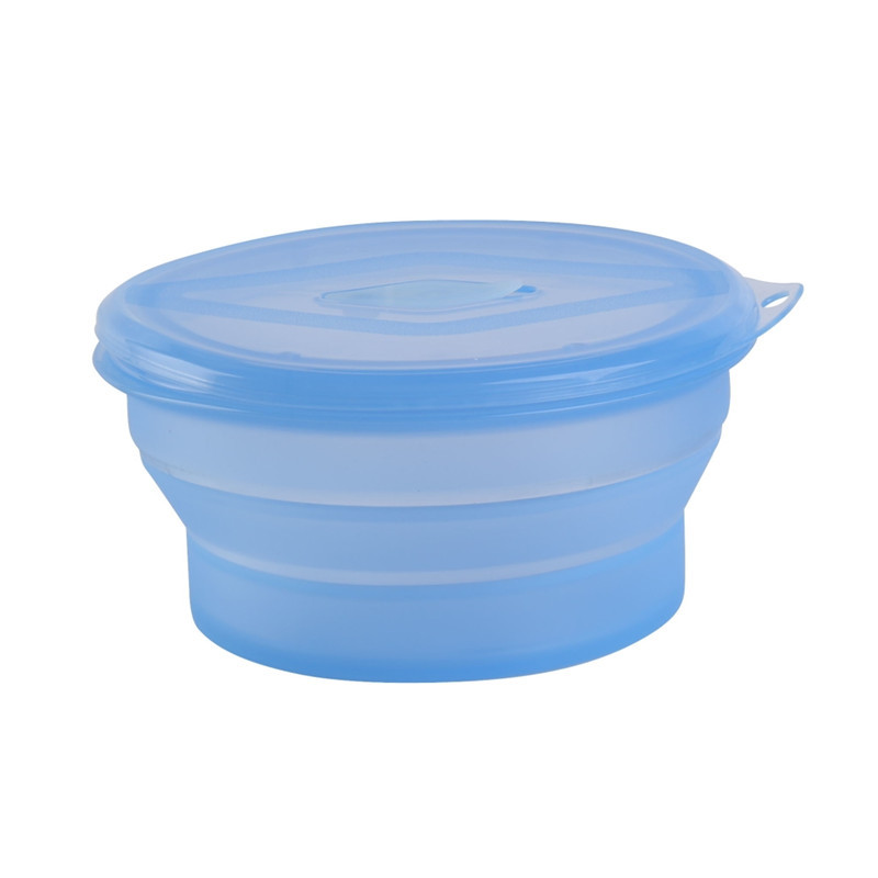 Silikonbesteck | Rundes faltbares Lunchbox-Set SV024, SV025, SV026, faltbarer Becher SV027