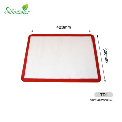 TD1 حصيرة من الألياف الزجاجية السميكة | مجموعة حصيرة الخبز المصنوعة من السيليكون