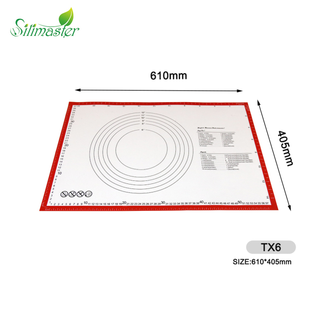 Tapis en fibre de verre mince TX6 | tapis de cuisson en silicone