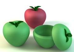 UT053 Fresh box-Lemon | silicone bowl with lid