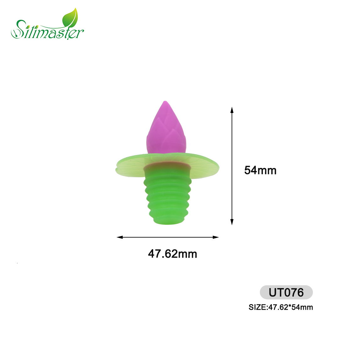 UT076 Lotus Wine Cork | silicone wine bottle stopper
