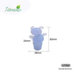 UT082 Poor pig wine cork | silicone wine bottle stopper