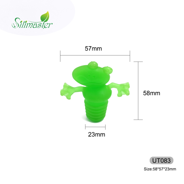 UT083 Poor Frog Wine Cork | silicone wine bottle stopper