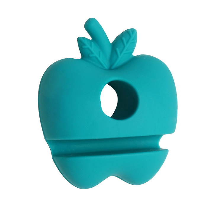 TT061 Straw Holder in Apple Shape | Silicone straw holder