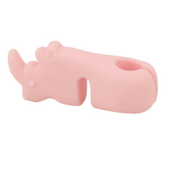 TT067 Straw Holder in Rhinoceros Shape  | Silicone straw holder