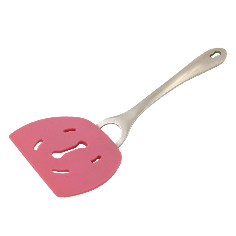 KT013B Slotted Half-Round Shape Turner | silicone spatula turner