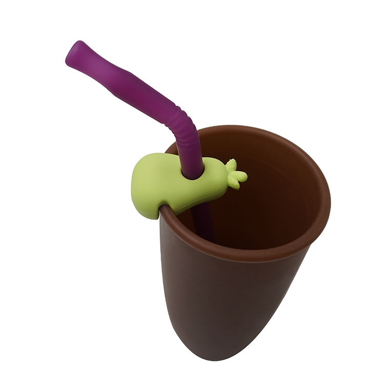 TT063 Embout de paille en forme de poire | Embout de paille en silicone