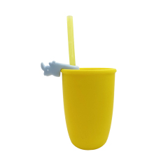 TT067 Straw Holder in Rhinoceros Shape  | Silicone straw holder