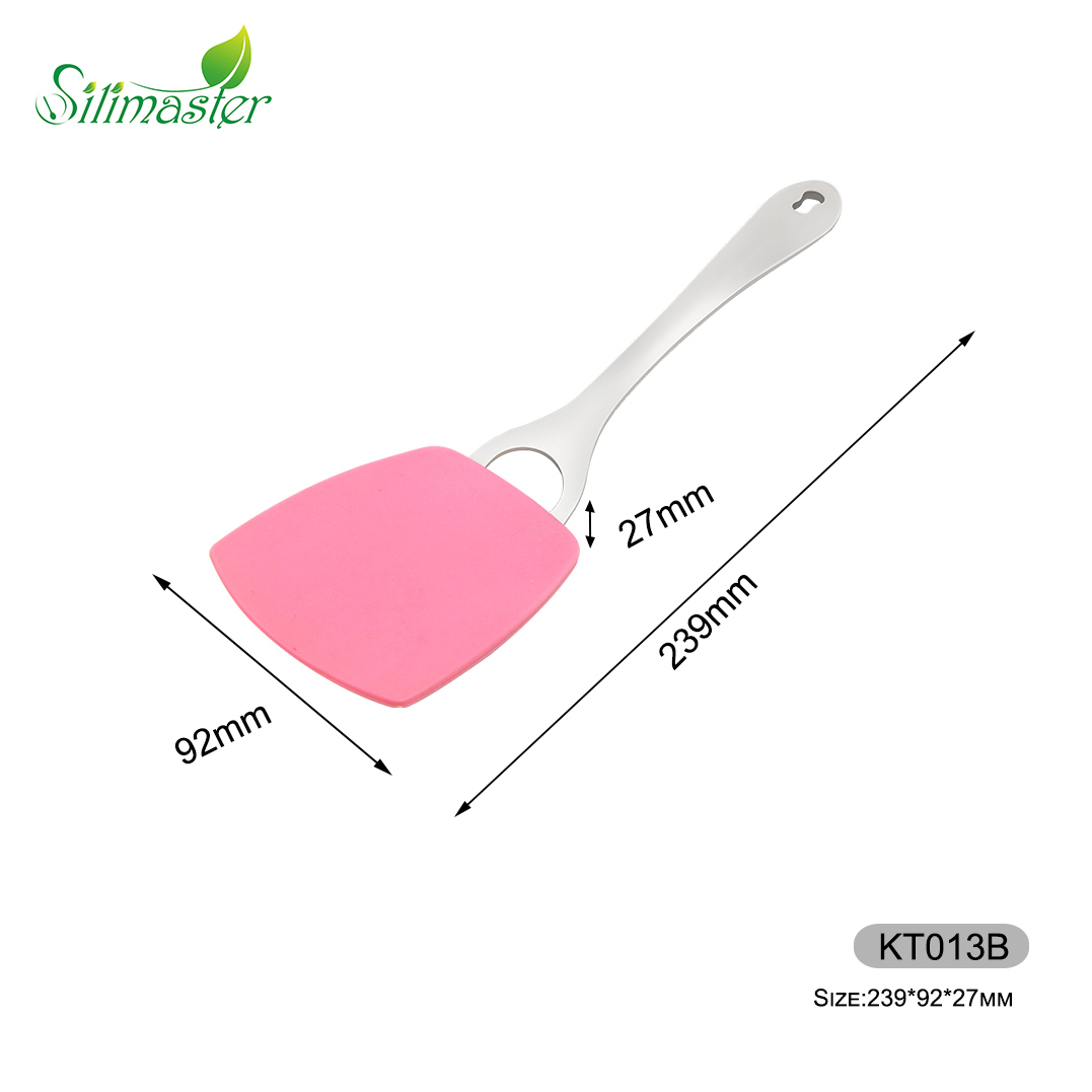 KT013B Slotted Half-Round Shape Turner | silicone spatula turner