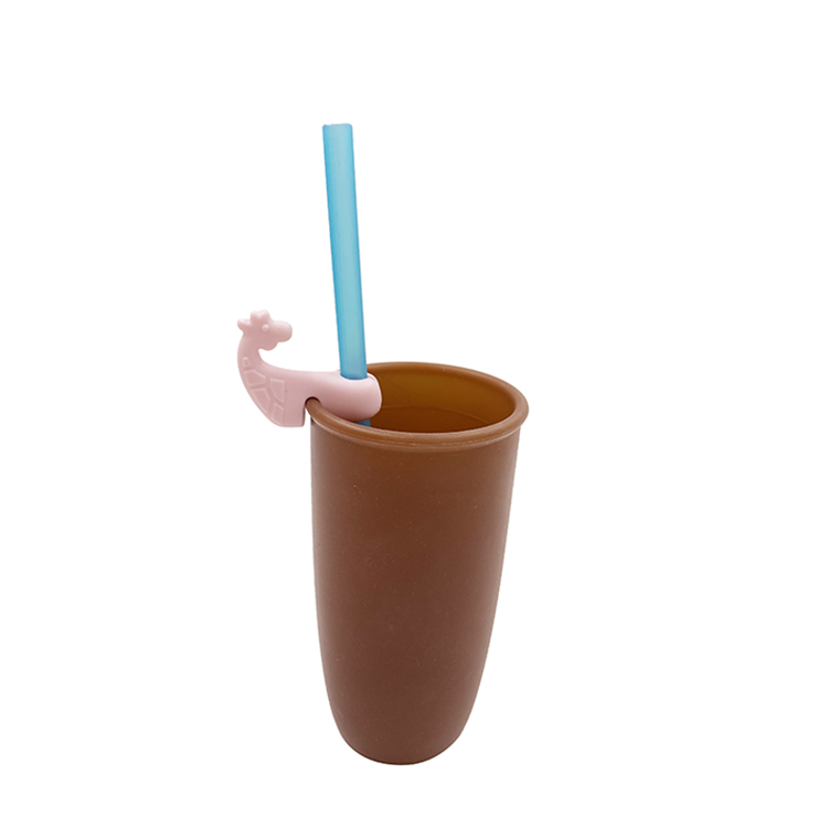 TT066 Straw Holder in Giraffe Shape | Silicone straw holder