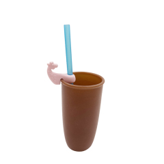 حامل القشة TT066 على شكل زرافة | حامل القشة السيليكون