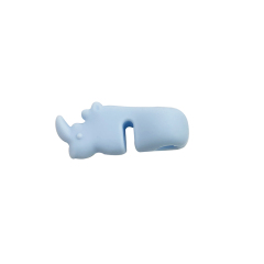 TT067 Straw Holder in Rhinoceros Shape  | Silicone straw holder