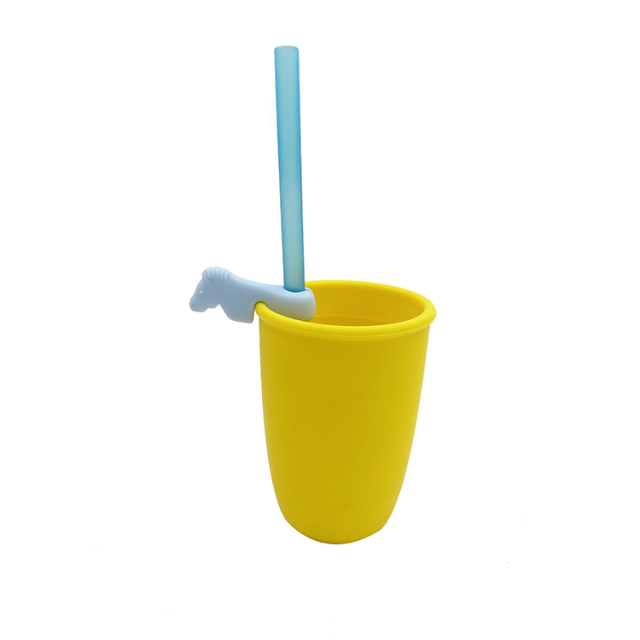 TT068 Embout de paille en forme de poney | Embout de paille en silicone