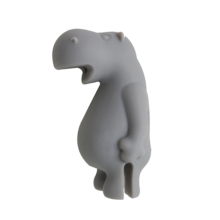 TT073 Straw Holder in Hippo Shape  | Silicone straw holder
