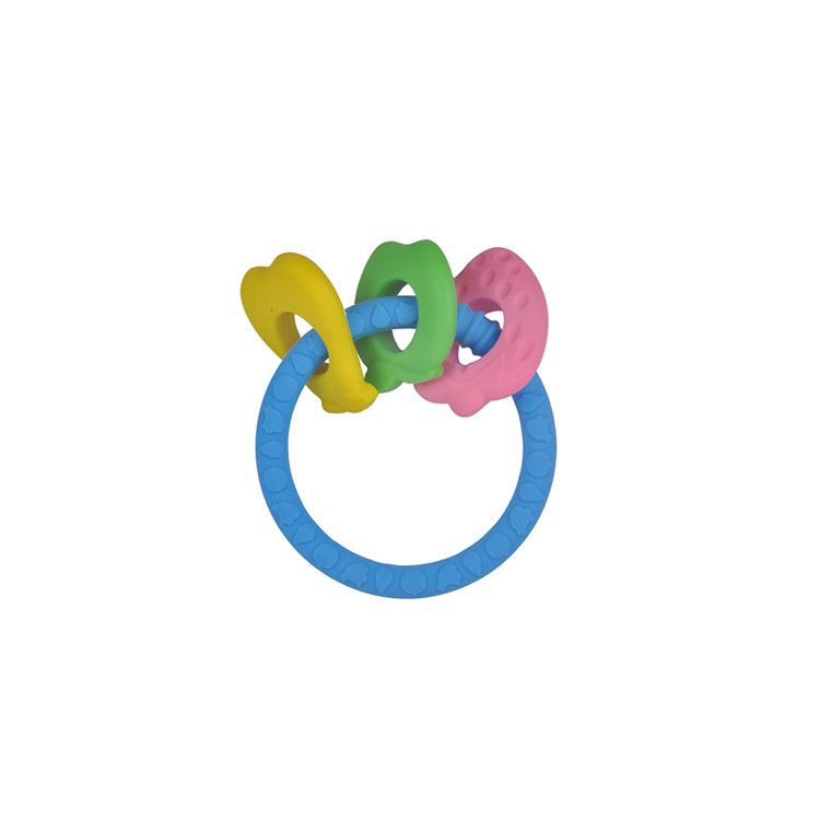 BT022 Silicone loop teether | silicone teether