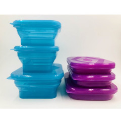 Silicone utensil set | SV017, SV018, SV019 Foldable Lunch Box Set