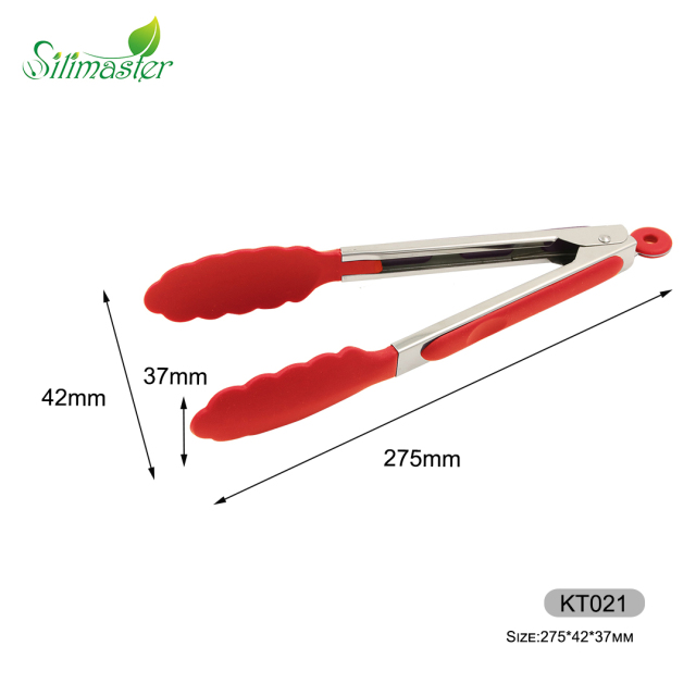 KT021 Silicone Food Tongs(9") | silicone food tongs