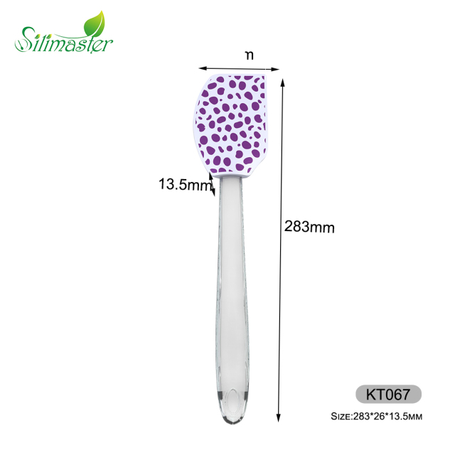 silicone spatula | KT067 PS Handle Silicone Printed Spatula