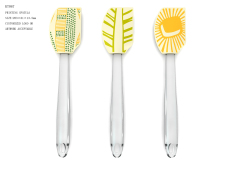 silicone spatula | KT067 PS Handle Silicone Printed Spatula