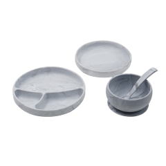 baby silicone products | Silicone Baby Gift set in marble patterm