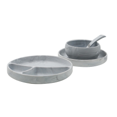 baby silicone products | Silicone Baby Gift set in marble patterm