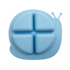 TT004 Snail Shape 4 Compartment Tray | silicone compartment tray