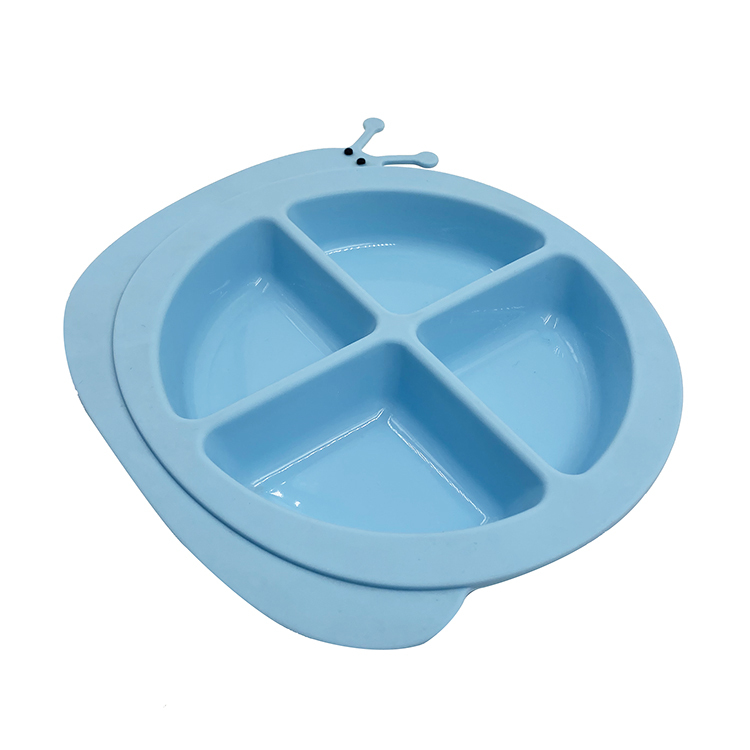 TT004 Snail Shape 4 Compartment Tray | silicone compartment tray
