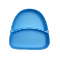 TT039 Two Compartment Tray with Suction | silicone compartment tray