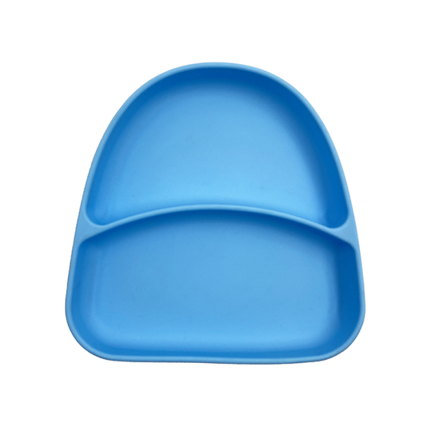 TT039 Two Compartment Tray with Suction | silicone compartment tray