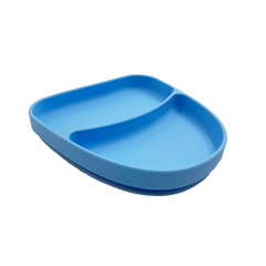 TT039 Two Compartment Tray with Suction | silicone compartment tray