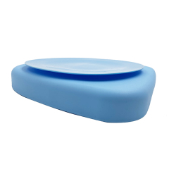 TT039 Two Compartment Tray with Suction | silicone compartment tray