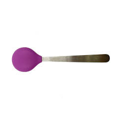 TT006 Stainless steel handles baby spoon | silicone spoon