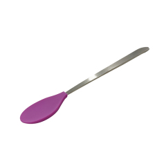 TT006 Stainless steel handles baby spoon | silicone spoon