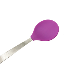 TT006 Stainless steel handles baby spoon | silicone spoon