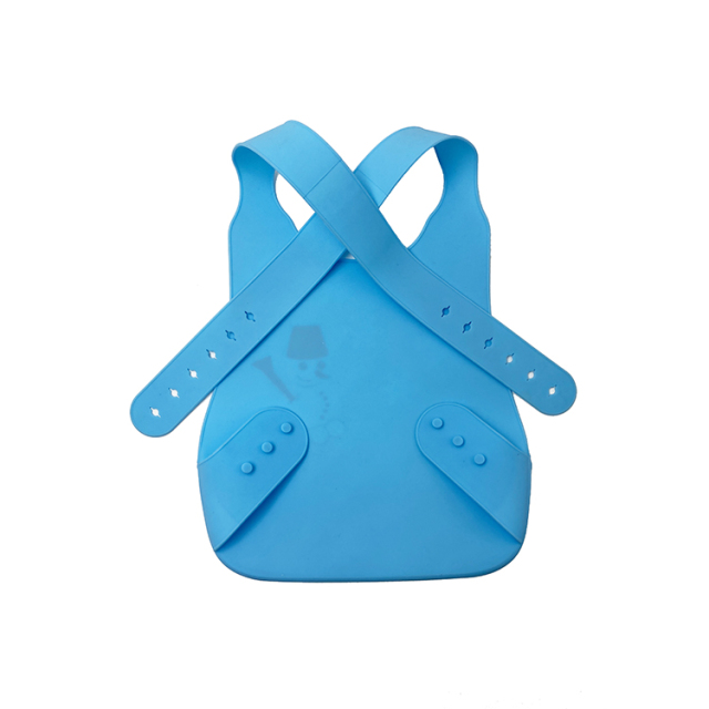 silicone baby bib | KP011 Deluxe Baby Bib (Straps Crossed)
